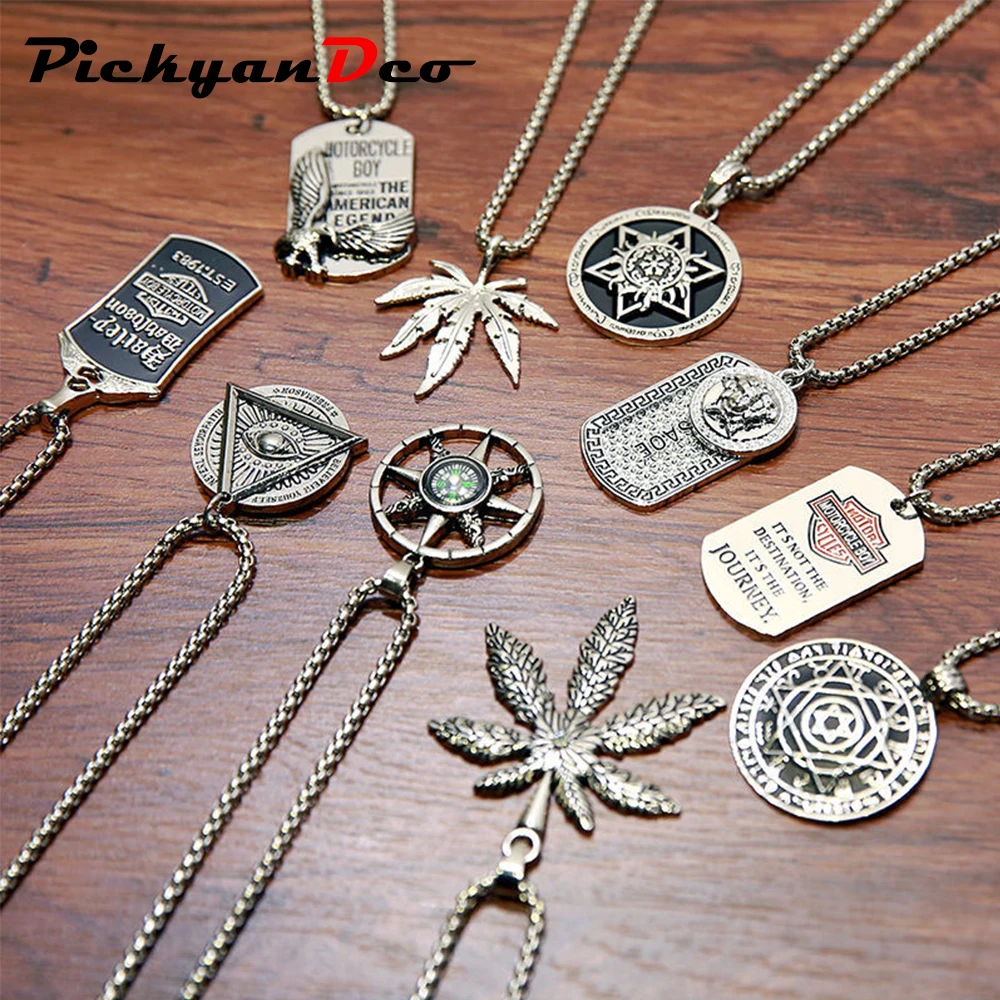 Цепочка PickyanDco из титановой стали в стиле панк ожерелье индивидуальные ожерелья с