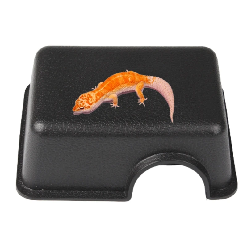 Reptile Hide Box Small Animal Hideaway Textured Surface Help Peeling for Snakes Lizards Leopard Gecko aquarium tank vivarium box reptile hideout decoration
