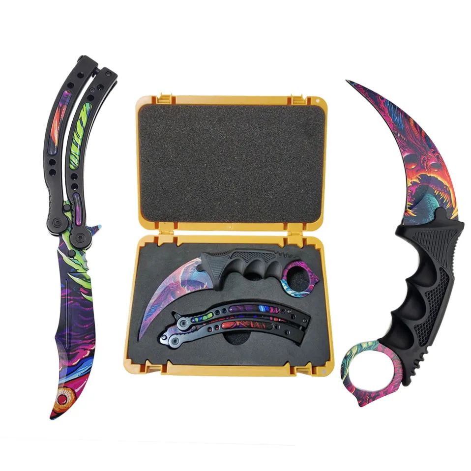 Swayboo Csgo набор игровых ножей Karambit + нож для тренера нейлоновая сумка отвертка