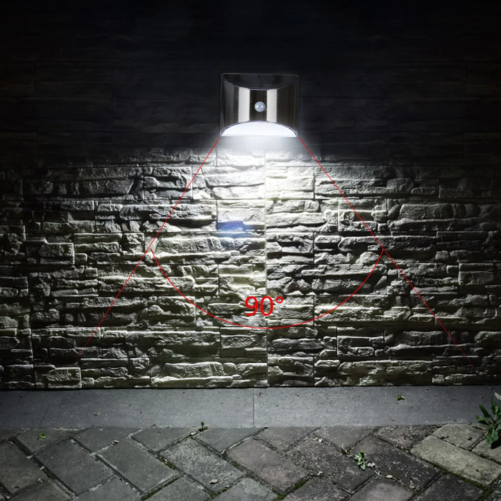 LED Solar Light Solar Wall Light for Garden Patio Pathway, Fence Stairs Stainless Steel Waterpoof Outdoor Light with Motion Sensor (17)