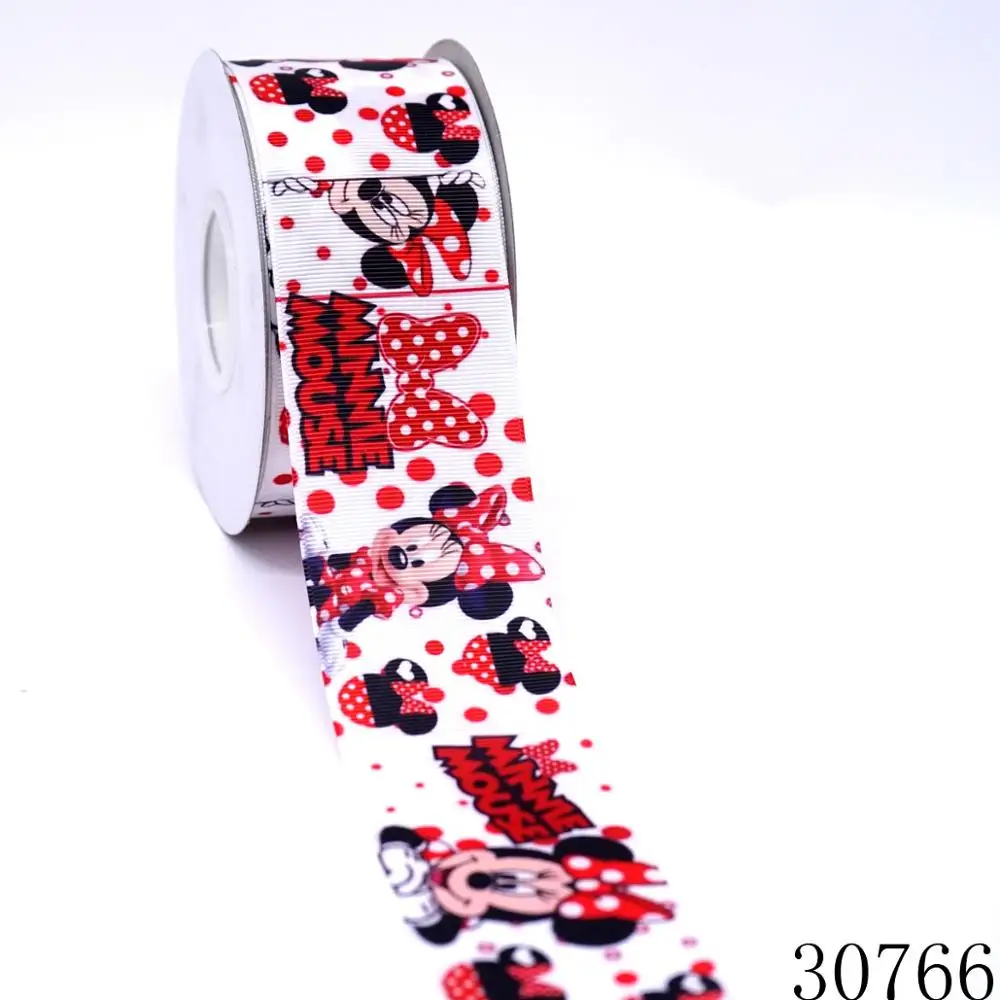 50 ярдов в Размер Микки ленты напечатанные grosgrain ленты 30871