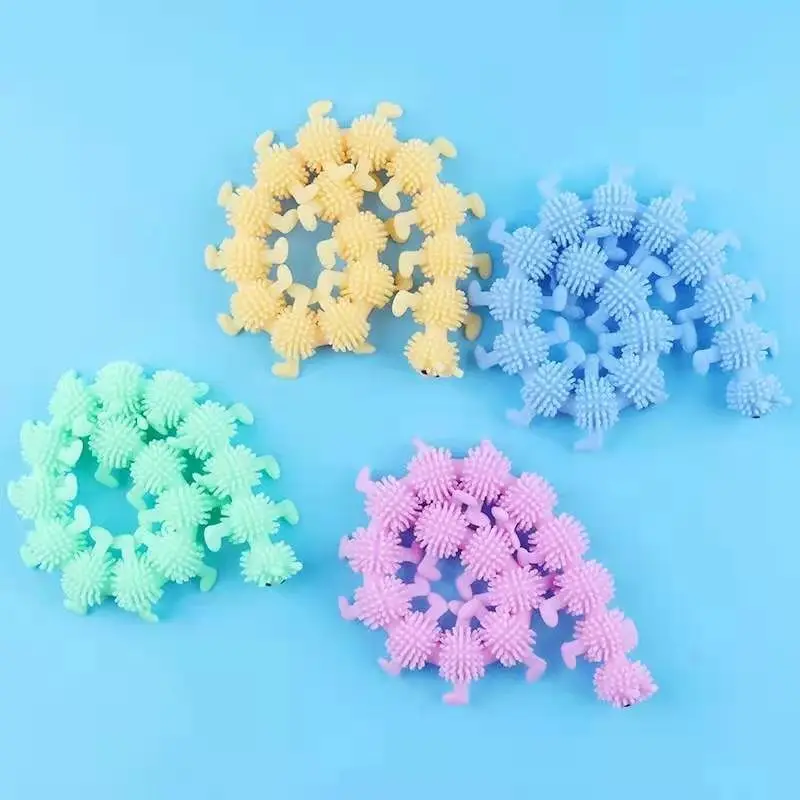 color changing nee dohs Pull Fidget Toys Stretchy Strings Worm monkey noodles Therapy Set Squishy squishies jumbo Anti-Stress squeeze toy for Autism net stress ball