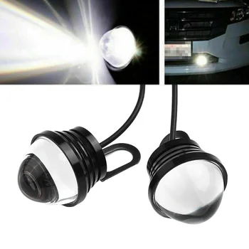 

LED White Fish Eye Car DRL 15W Projector Lens Fog Lamp Daytime Running Light IP67 Waterproof Car LED Lights