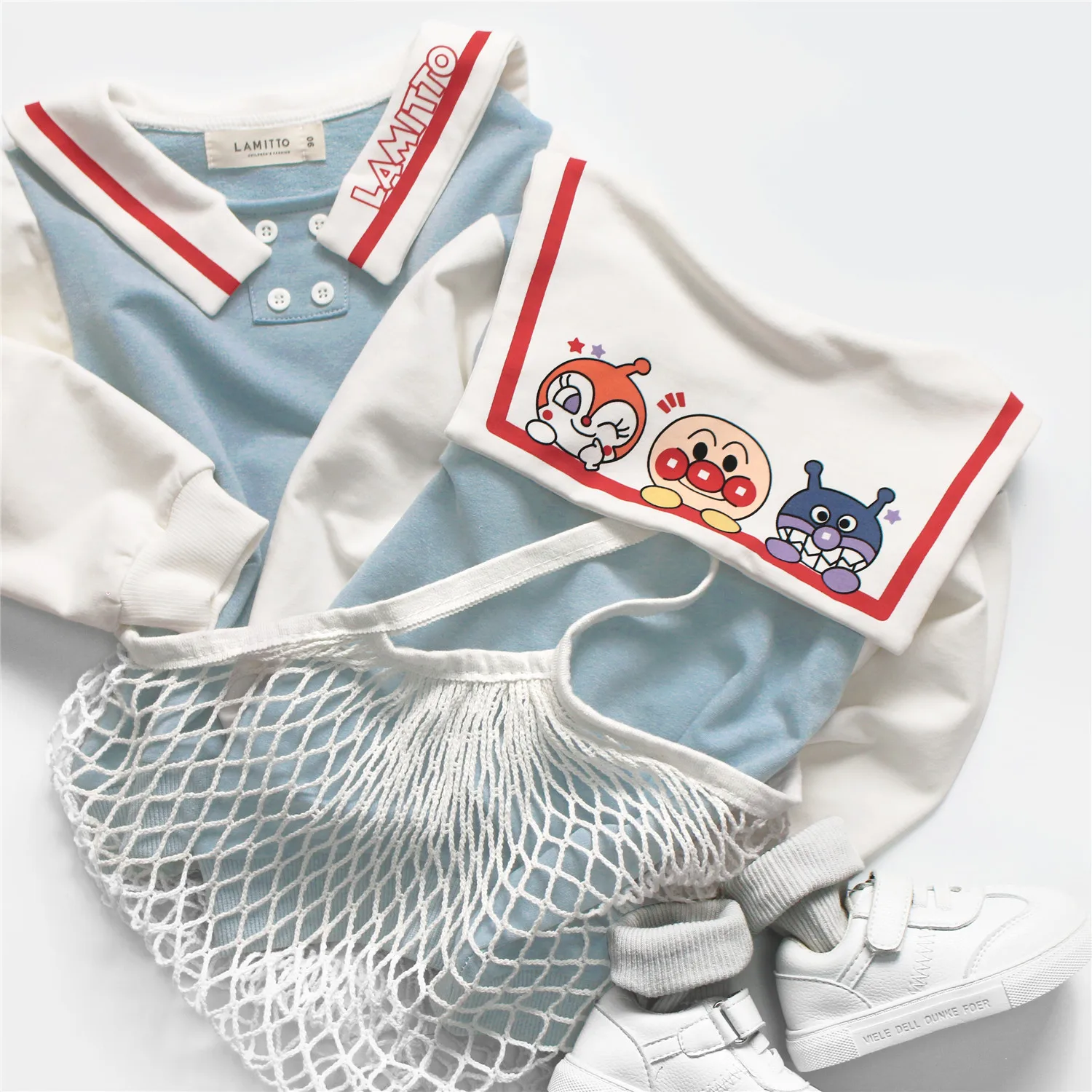 Tonytaobaby/осенне-зимняя одежда новая детская одежда хлопковый свитшот с воротником в морском стиле с героями мультфильмов свитер для маленьких девочек для мальчиков