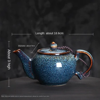 

Kiln Baked Glaze Tea Pot Filter Single Teapot Tea Making Device Handmade tea set siteel porcelain teapot ceramic tea pot