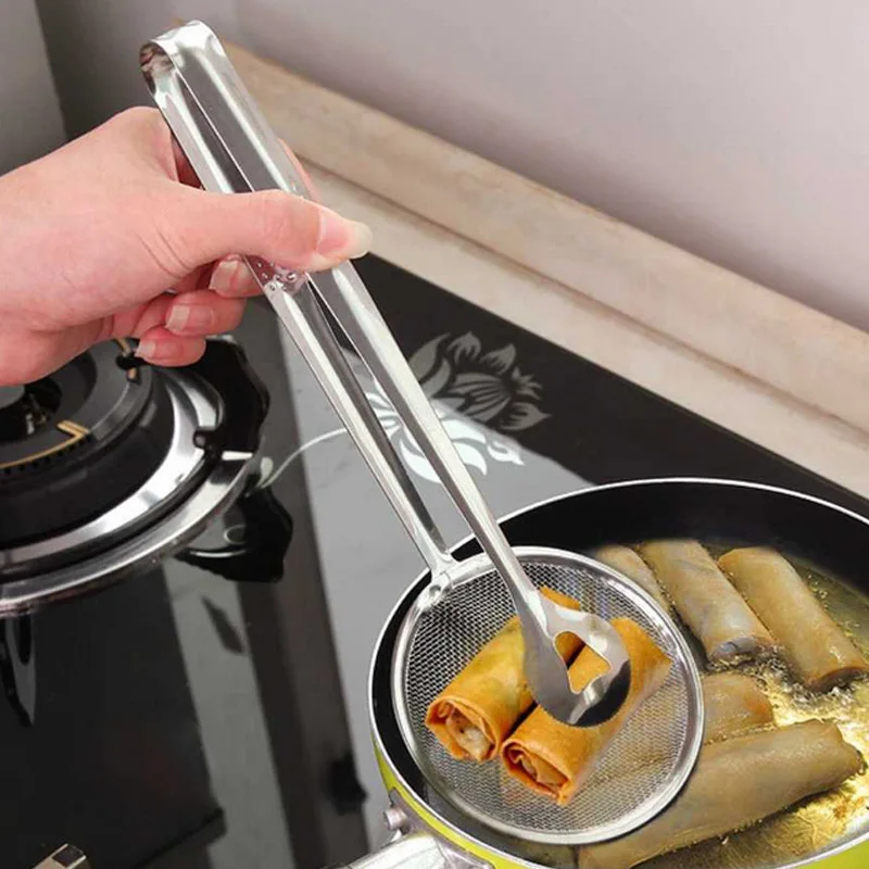 Дуршлаг Из Нержавеющей Стали пищевая клипса фритюрница ситечко для барбекю