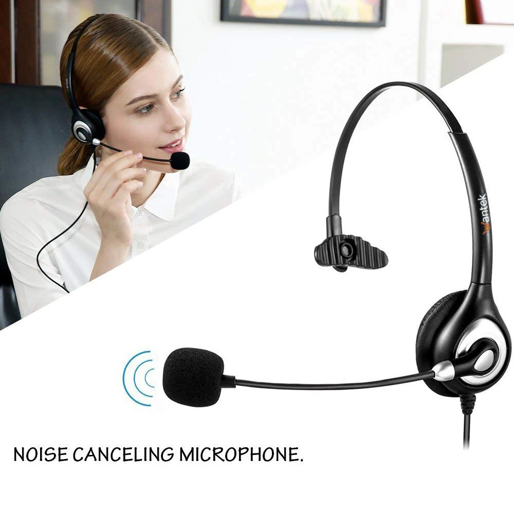 Plantronics AUDIO 300 PC VoIP Computer Noise-Canceling Microphone New Bulk Pack