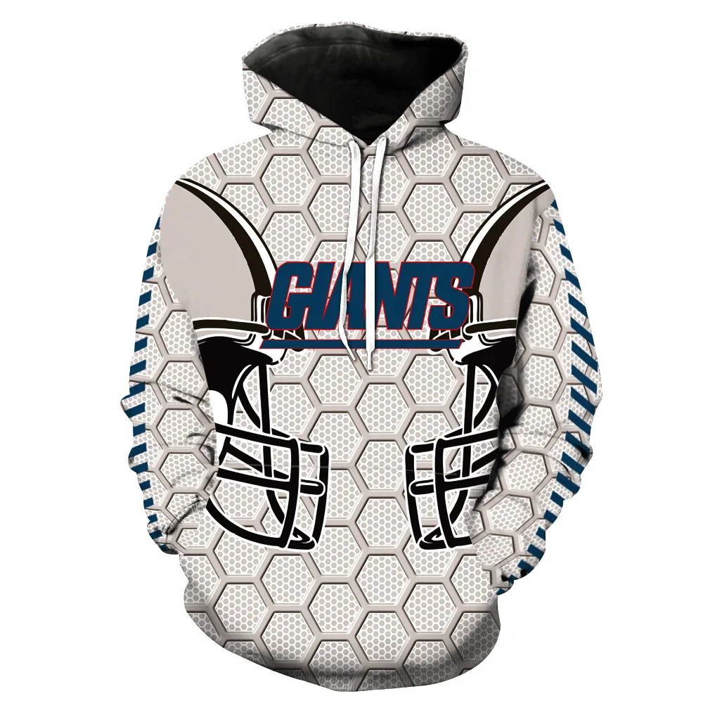The New York Giant rugby team prints with hats pockets covers men's fashion clothing Printing Blouse hoodies |