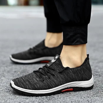 

Men's Casual Sneakers Knitted Lightweight Outdoor Running Shoes