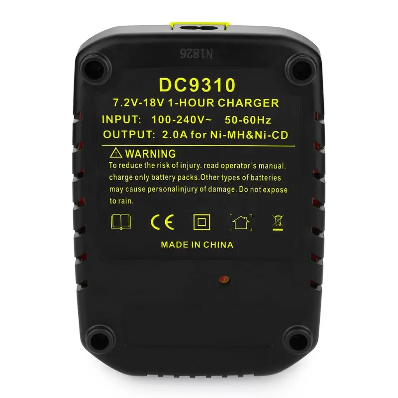 Зарядное устройство DC9310 для альтернативной Dewalt 7,2 V-18 V NiCd NiMh оригинальные детали