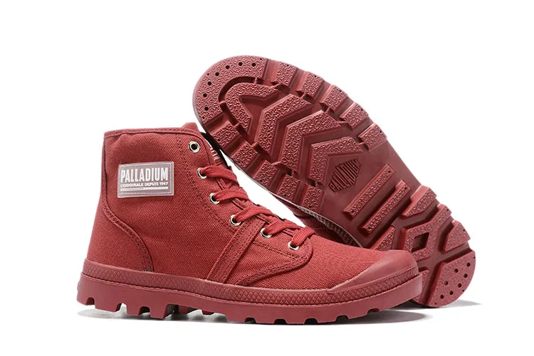 PALLADIUM/мужские ботильоны из спилка; армейские модные ботинки; нескользящая резиновая подошва в ковбойском стиле; Повседневная Удобная высокая обувь флэтс; Размеры 35-45