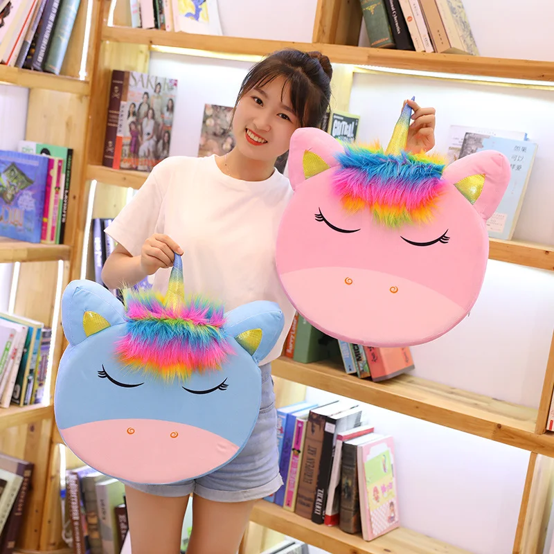 Rainbow Unicorn Plush Cushion