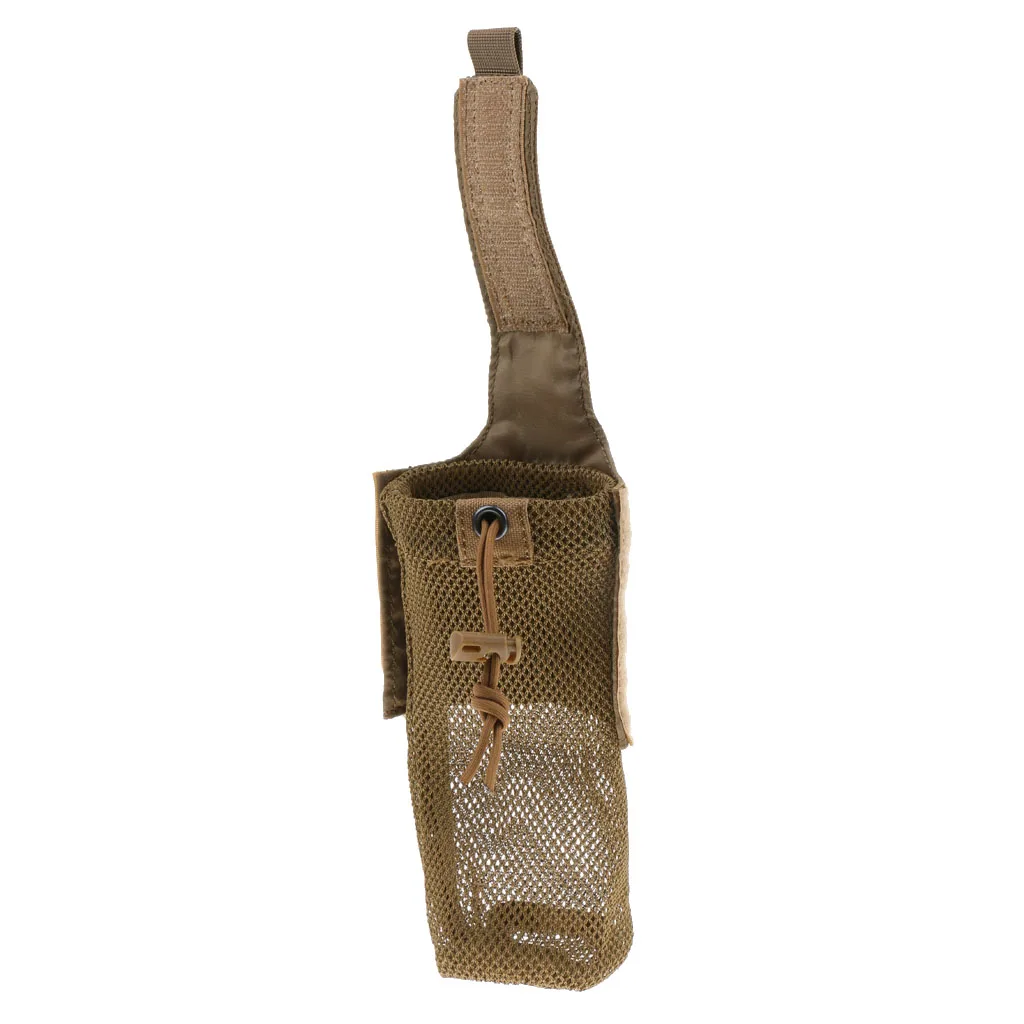Outdoor Hunting Foldable Mesh Water Bottle Carrier Drinking Pouch Bag Holder