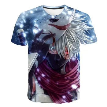 

2020 New Summer Anime Naruto T Shirt Men's 3D Print Men Clothing Oversized t shirt Teenager Short Sleeve Casual harajuku T Shirt