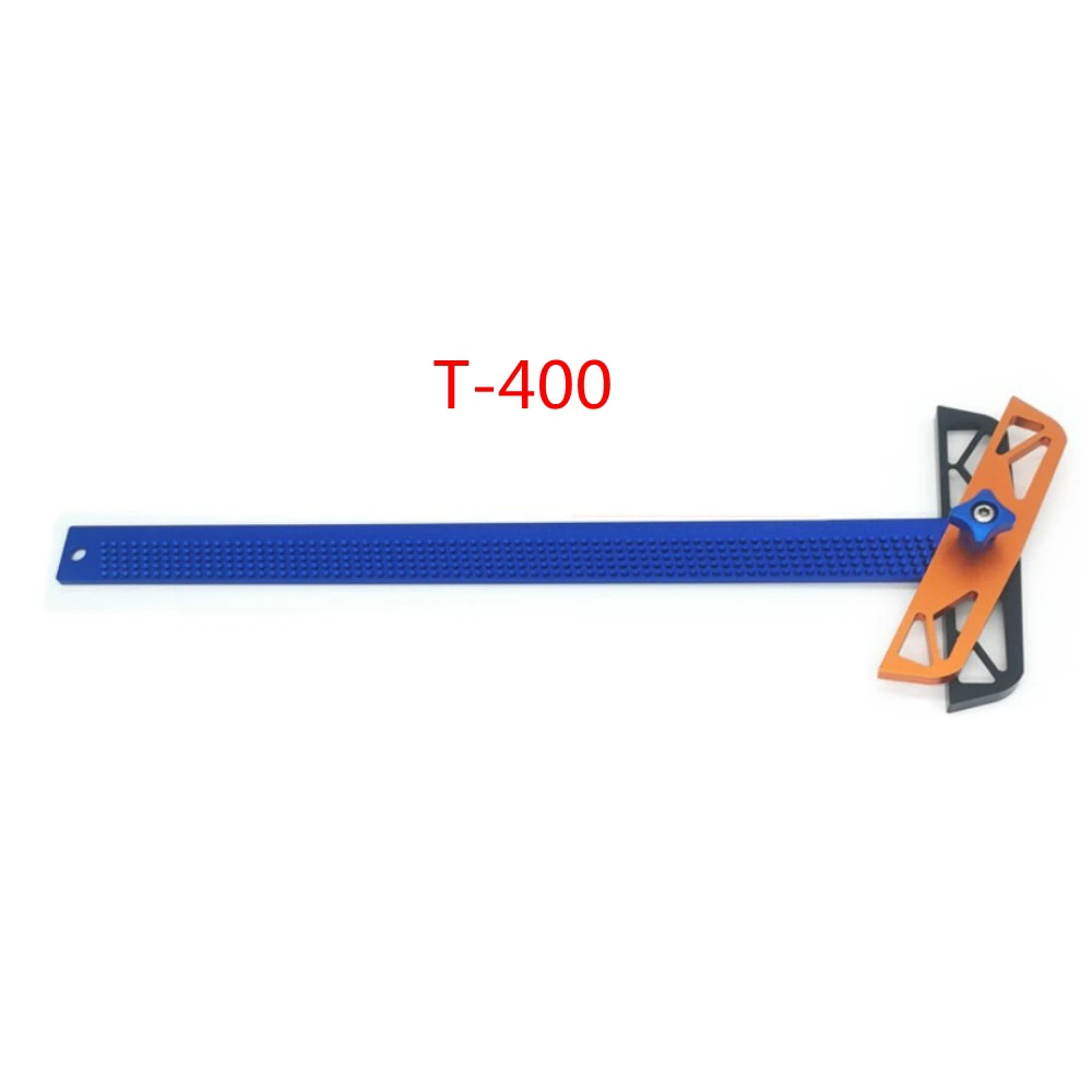 Деревообрабатывающая угловая линейка T300/T400 алюминиевая Т-образная линейка измерительный прибор - Цвет: T400