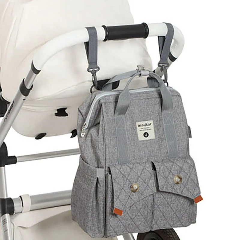 

Insular Brand Nappy Backpack Bag Mummy Large Capacity Stroller Bag Mom Baby Multi-function Waterproof Outdoor Travel Diaper Bags