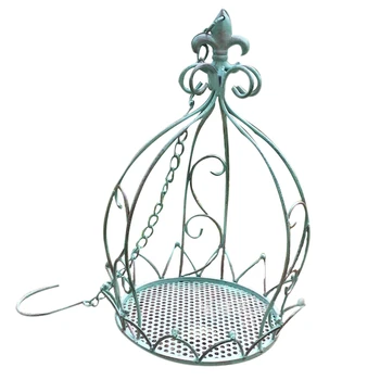 

Iron Art Hanging Flower Pot Basket Removable Hook Wall Planters Outdoor Gardening Decor