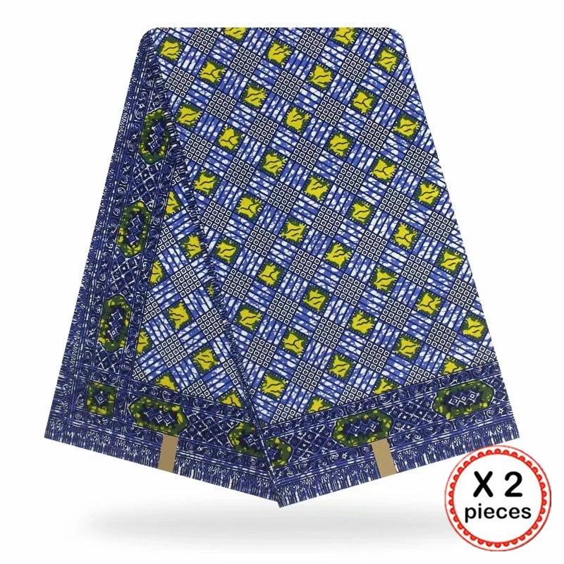 Африканская ткань с восковым принтом, хлопковая ткань для шитья, Анкара, африканская ткань, 12 ярдов, Нигерия, Гана, свадебная одежда, платье 91734