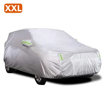 

Car Cover Full Covers with Reflective Strip Sunscreen Protection Dustproof UV Scratch-Resistant for 4X4/SUV Business Car