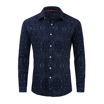 

European size big 2019 models Men's Plaid hit Color Print Shirt men's short-sleeved lapel shirt brand casual shirt menshirts 187