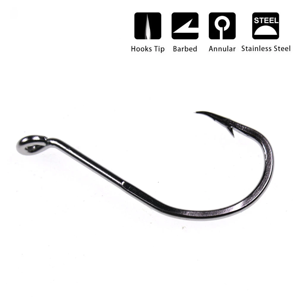 Stainless Steel Octopus Hook Saltwater Fish Hooks Sea Fishing Terminal