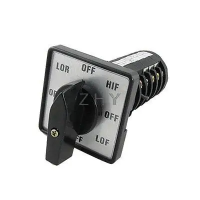 

LOR-HIF-LOF-HIR-OFF Positions Rotary Changeover Switch