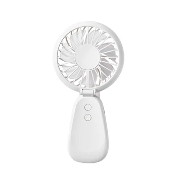 

Foldable Mini Fan Silent Charging Colorful Light Fan Desktop USB Small Fan