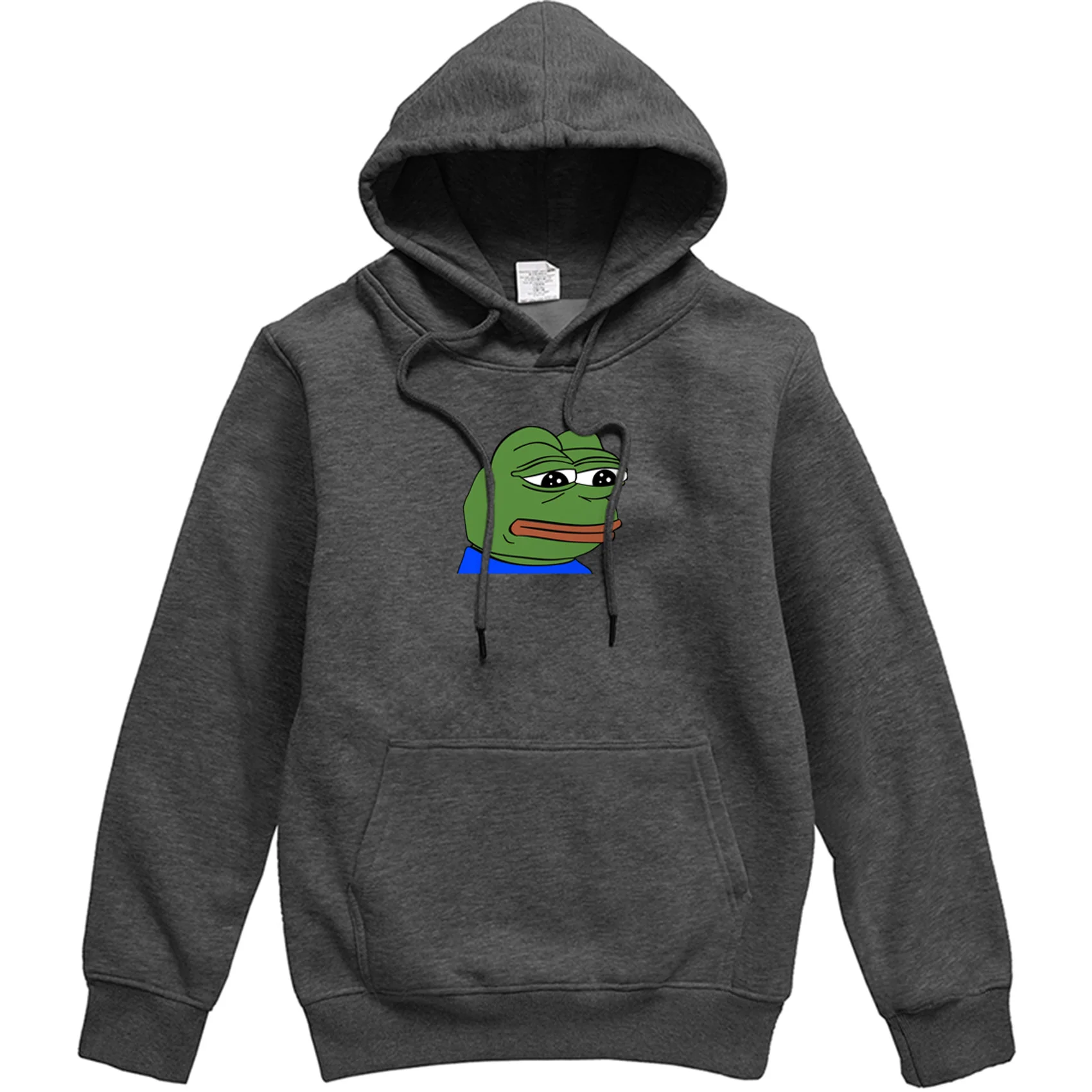 Sad Frog, принт, мужские толстовки, хип-хоп, спортивная одежда, пуловер, мужской, Harajuku, флис, длинный рукав, толстовки с капюшоном, повседневные топы для мужчин