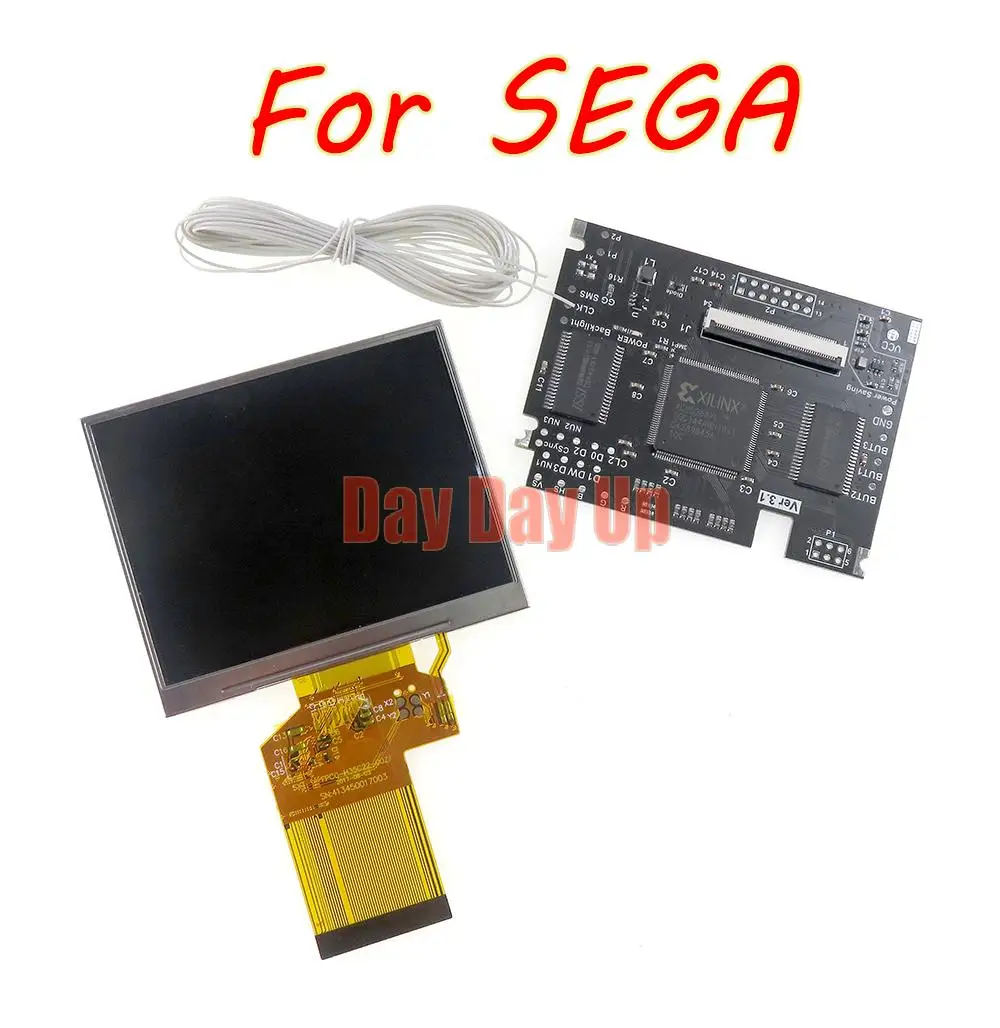 For Sega Game Gear Console Replacement V3.1 Lcd Screen Kits Full Screen