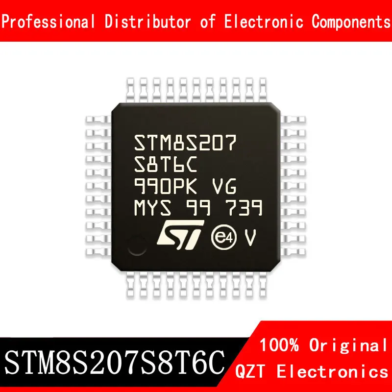 5pcs lot stm8s207r8t6 stm8s207 r8t6 8s207 lqfp 64 mcu chipset 100% new 5pcs/lot new original STM8S207S8T6C STM8S207 QFP44 microcontroller MCU In Stock