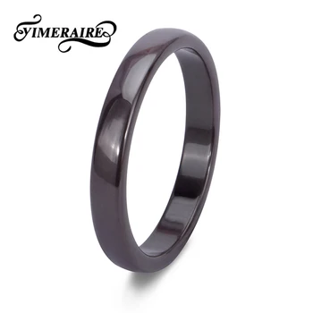 

Simple Style Ring Ceramics 3mm Wide Thin Green Gray Black Rings For Women Engagement Accessory Fashion Healthy Jewelry Wholesale