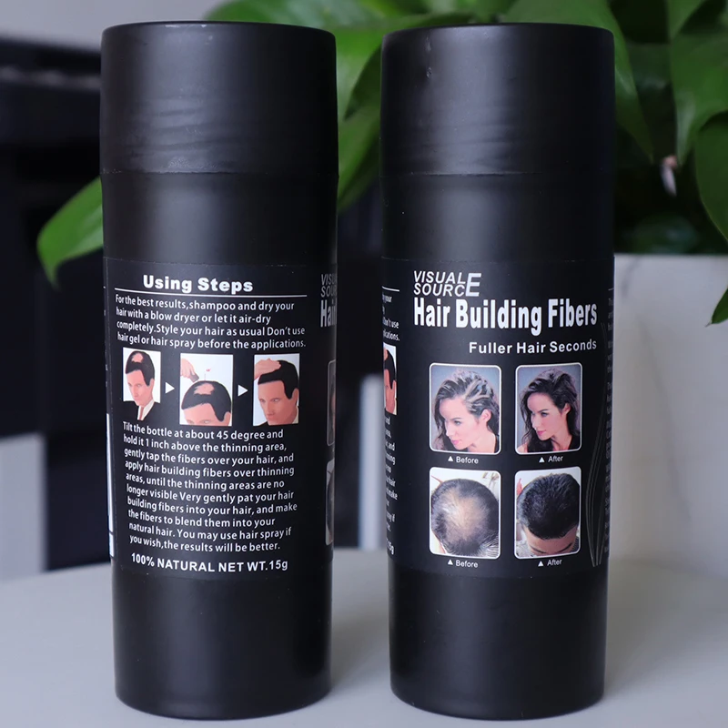 Gran oferta Extensión de polvo de fibras para el cabello, polvos de queratina para el crecimiento del cabello, para la construcción del cabello WGwgrMqx313