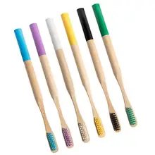 6 шт. зубные щетки с бамбуковой ручкой, экологически чистые мягкие зубные щетки, уход за полостью рта, зубная щетка, очиститель для путешествий, на открытом воздухе