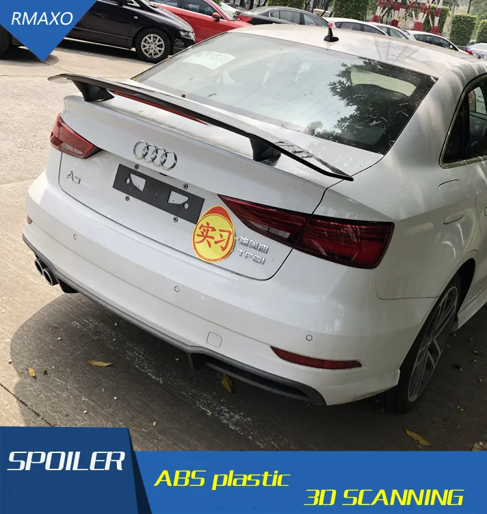 For Audi A3 Spoiler 2014-2018 TF ABS Material Car Rear Wing Primer Color | Автомобили и мотоциклы