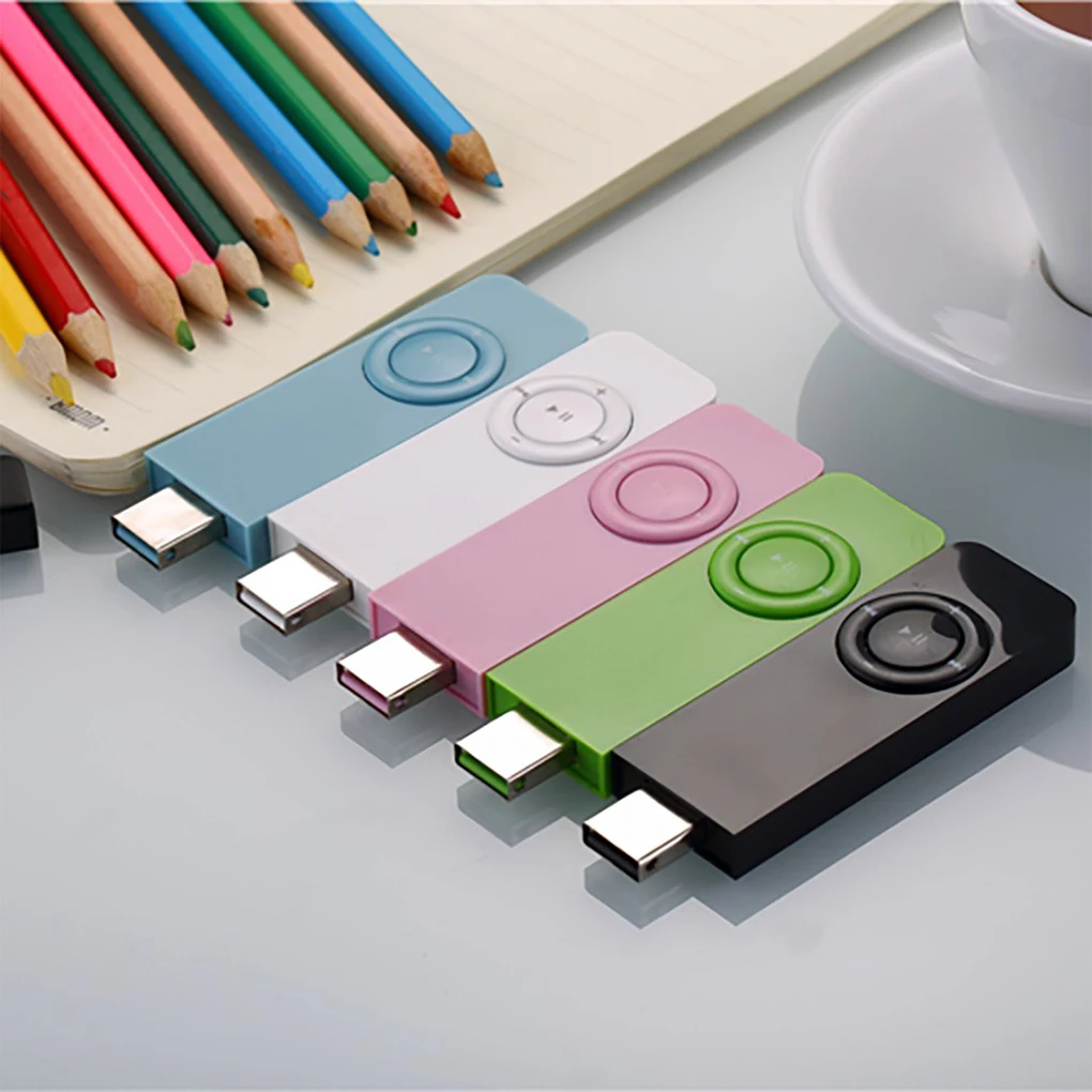 Portable Mini USB Flash LCD Digital MP3 Player Support Flash 64GB TF Card Slot Music Player FM Radio with earphone