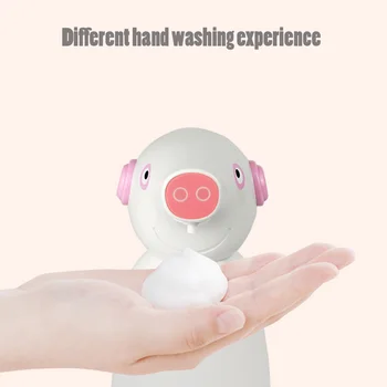 

330ml Portable Foam Soap Dispenser Container Automatic ABS Desktop Hand Free Home Bathroom Infrared Sensing USB Rechargeable