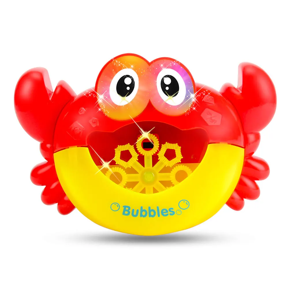 

Crabs Birthday Gifts Bath Toys Baby Shower Kids Cute Bathtub Infant With Light Music Bubble Blower Funny Machine Maker Soap