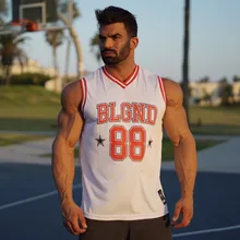 Жилет для мышц летние мужские спортивные футболки без рукавов жилет для бега Быстросохнущий дышащий баскетбольный жилет