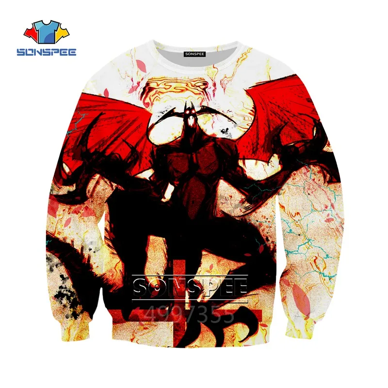 SONSPEE DEVILMAN crybaby Harajuku 3D printed Kid Sweatshirts Boys Girls Teens children's Clothes Tops long Sleeve pullover SW121