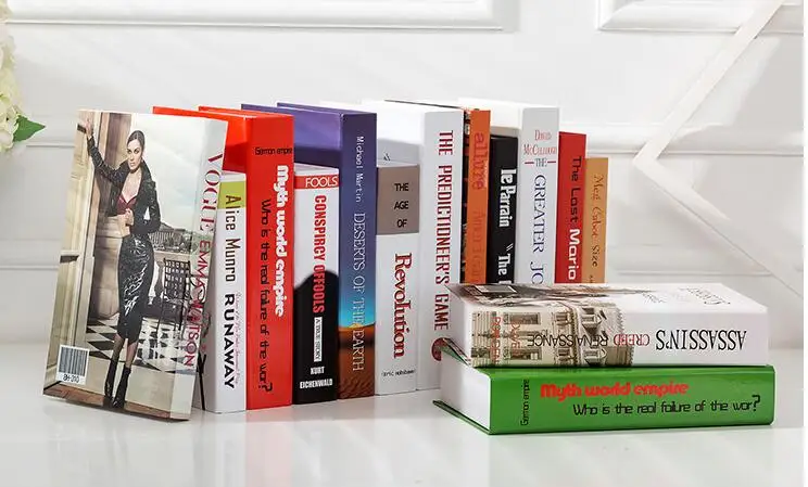 Фальшивая книга имитация украшения креативный Домашний Светильник роскошная