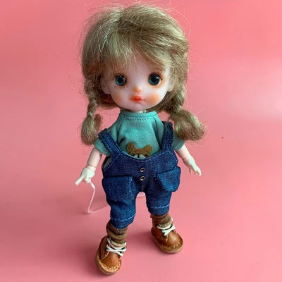 1/12 SD bjd кукольный наряд одежды только подтяжки штаны для 1/12 ob11 bjd куклы аксессуары - Цвет: 4