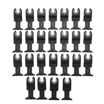 

25Pcs/Set Oscillating Saw Blades Tool Quick Release Saw Blade Kit for Cutting Wood Plastic Soft Metal