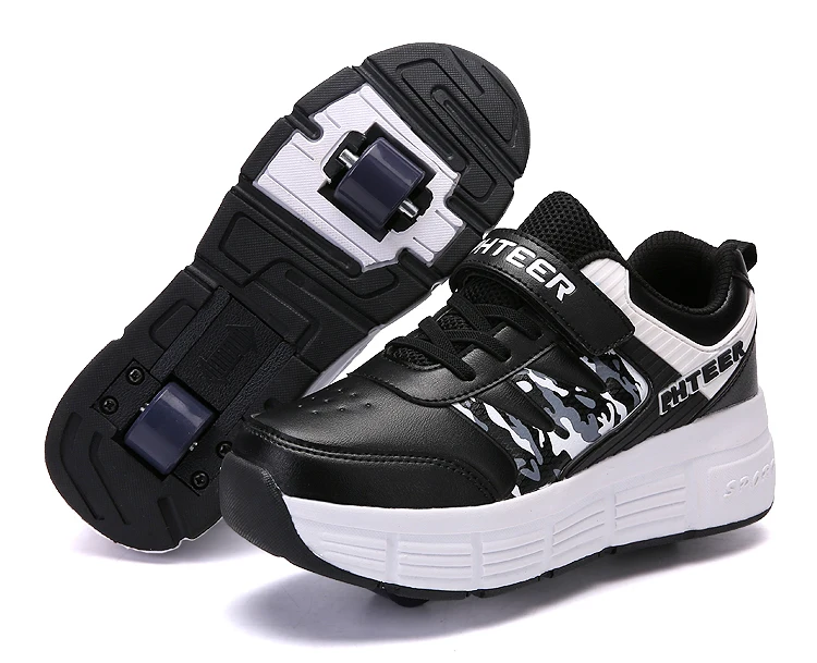 Европейские размеры: 31-42, для детей и подростков, Роликовые кроссовки для маленьких детей; Детские кроссовки с одной/двух heelies для маленьких мальчиков и девочек колеса туфли для взрослых; Повседневное обувь для мальчиков