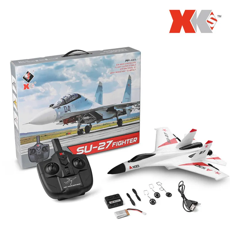 Wltoys XK A100 модель радиоуправляемого самолета 2 4G 3CH EPP трехканальный с фиксированным