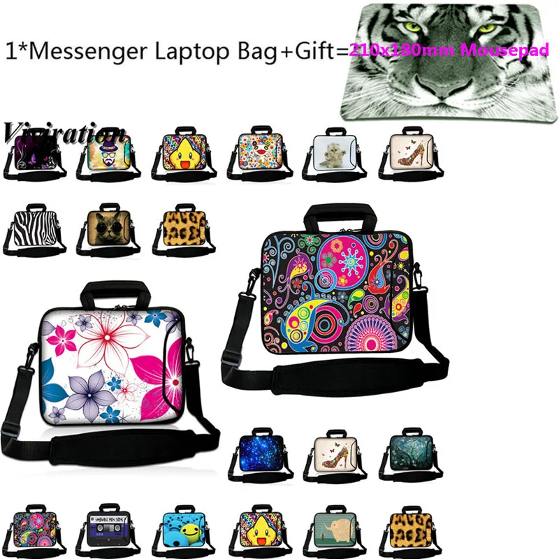 

For Chuwi LapBook Air Acer Dell Laptop Case 14 Inch Messenger Notebook Bag 11.6 15 13 12 17 10 17.3 Briefcase Handbag+Mousepad