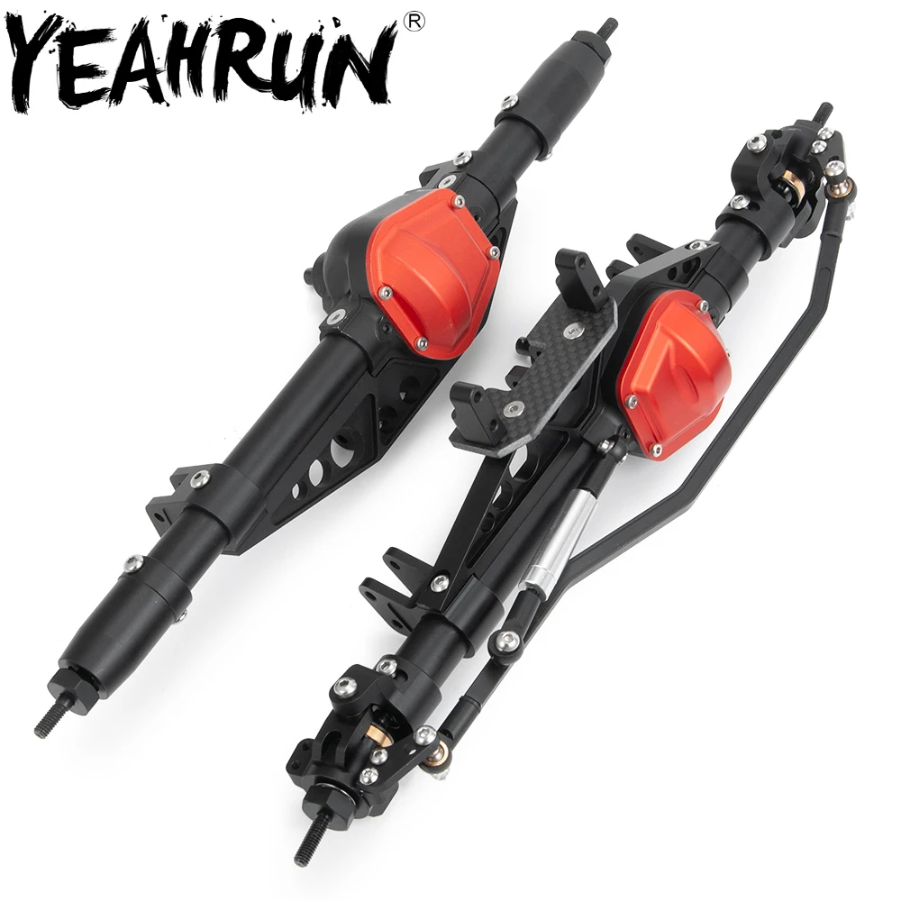 YEAHRUN CNC Сплав передний и задний мост для осевой 90018 90048 90053 1/10 RC кроулер гоночный