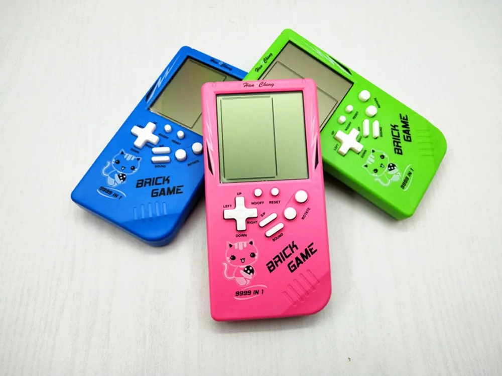 Portable Classic Nostalgic Tetris Game Machine Educational Toys Big Screen Handheld Pocket Gaming Player 23 IN 1 Childhood Gift