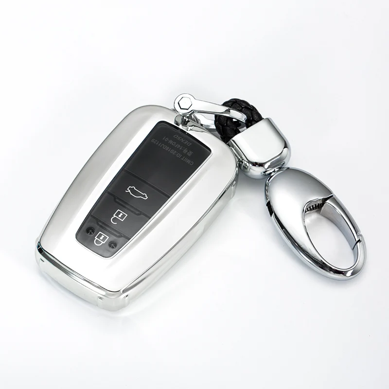 

All inclusive Soft TPU Car Key Cover Case For Toyota Camry Corolla C-HR CHR Prado 2018 2019 Key Protector keychain durable tough