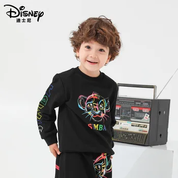 

Disney cotton sweater western style lion king new boy sweater autumn trend children's clothing long sleeve children's sweater