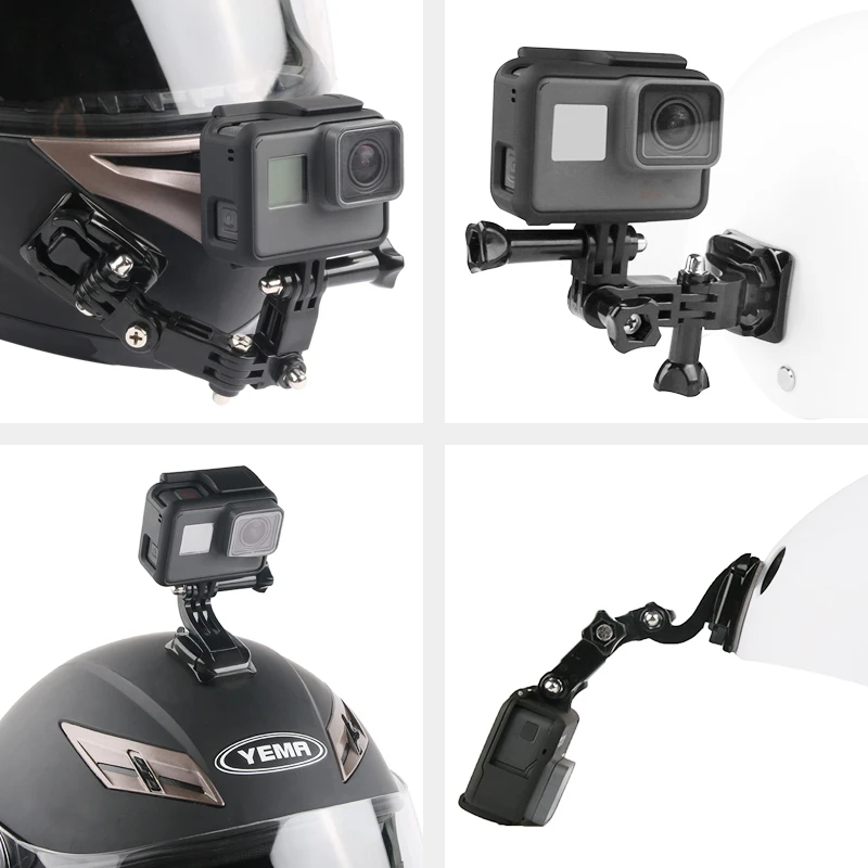 Плоские изогнутые клейкие шлемы для GoPro HD Hero 9 8 7 6 5 4 3|Чехлы экшн-камер| |